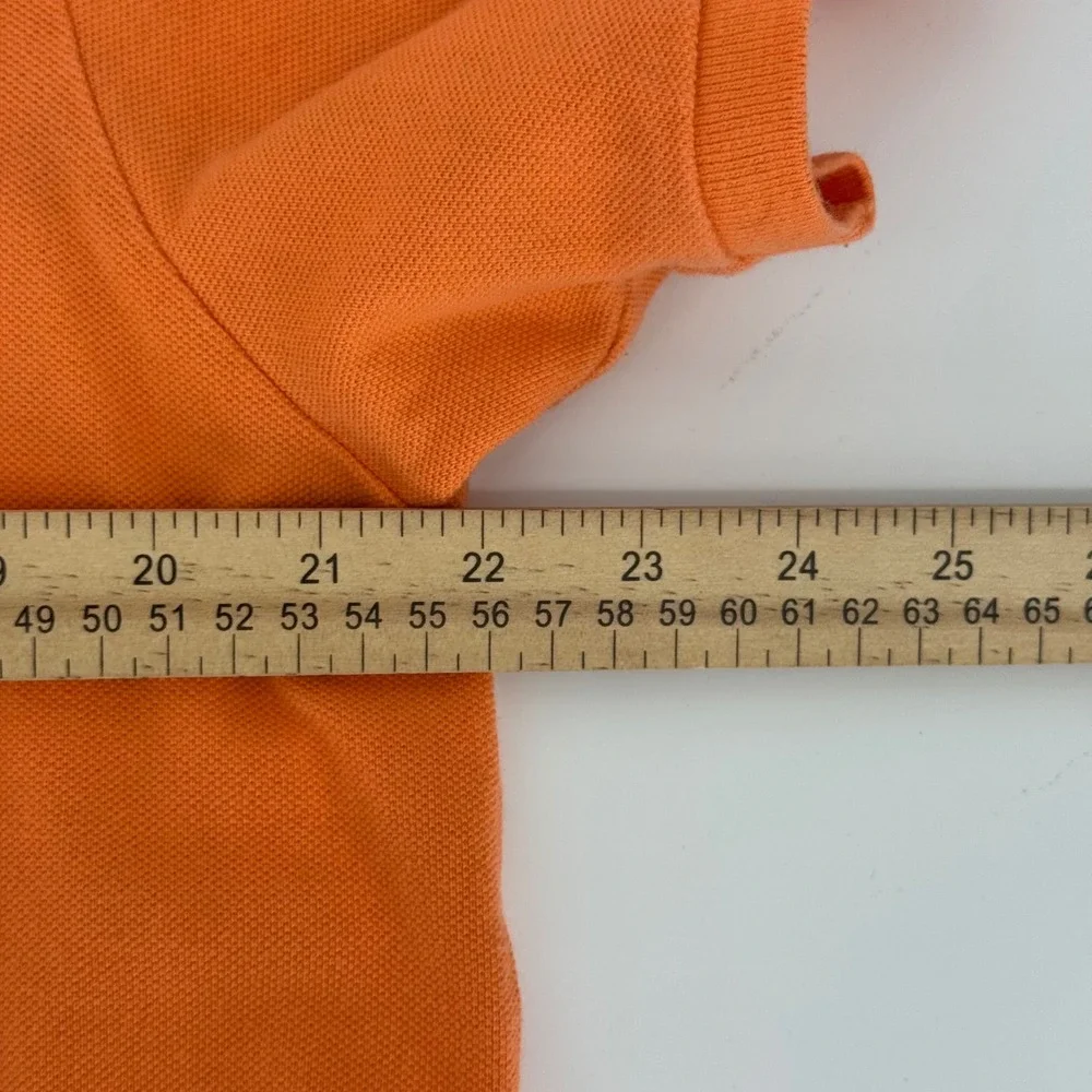Polo Ralph Lauren Orange Custom Fit‎ Polo Shirt Men's XL Short Sleeve